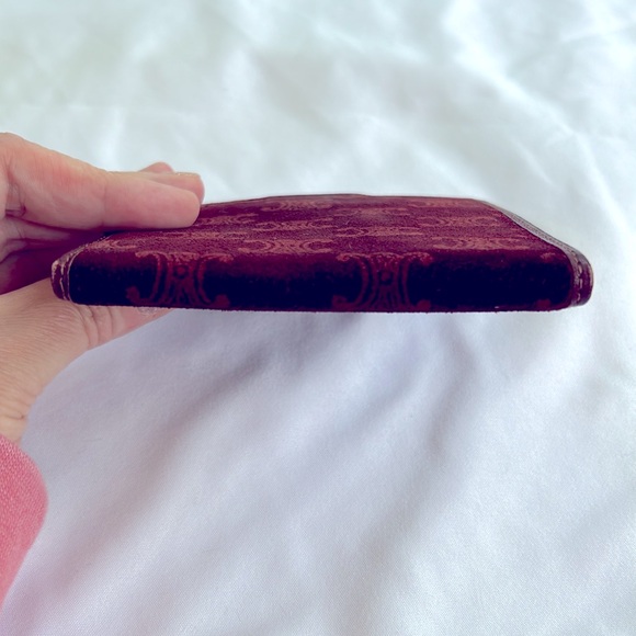 Vintage Celine Suede Compact Bi-Fold Wallet - Picture 6 of 13